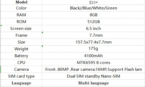 Wholesale Price Refurbished Cell Phone S10 S10+ S9 S9+ S8 S7 Mobile Original Smartphone