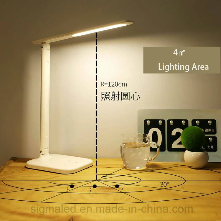 Hot Sales Foldable Rechargeable LED Book Reading Light with USD Charging 1.5 Wires