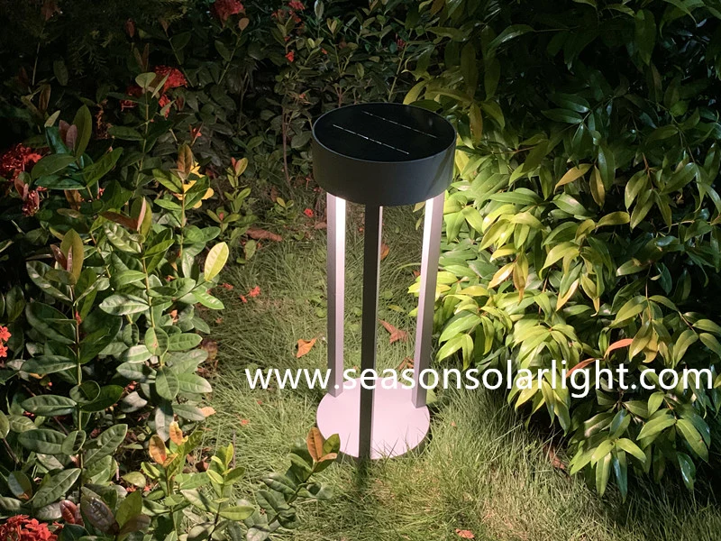 New LED Lighting Lamp Smart Garden Decking Outdoor LED Lawn Light with Solar Panel System