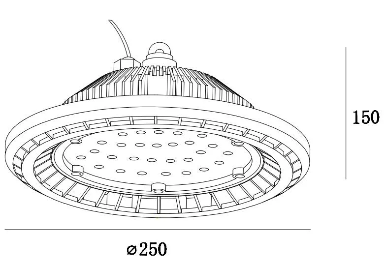 UFO LED High Bay Light 50W 100W 150W 200W IP65 Waterproof LED Shop Light Warehouse Lighting