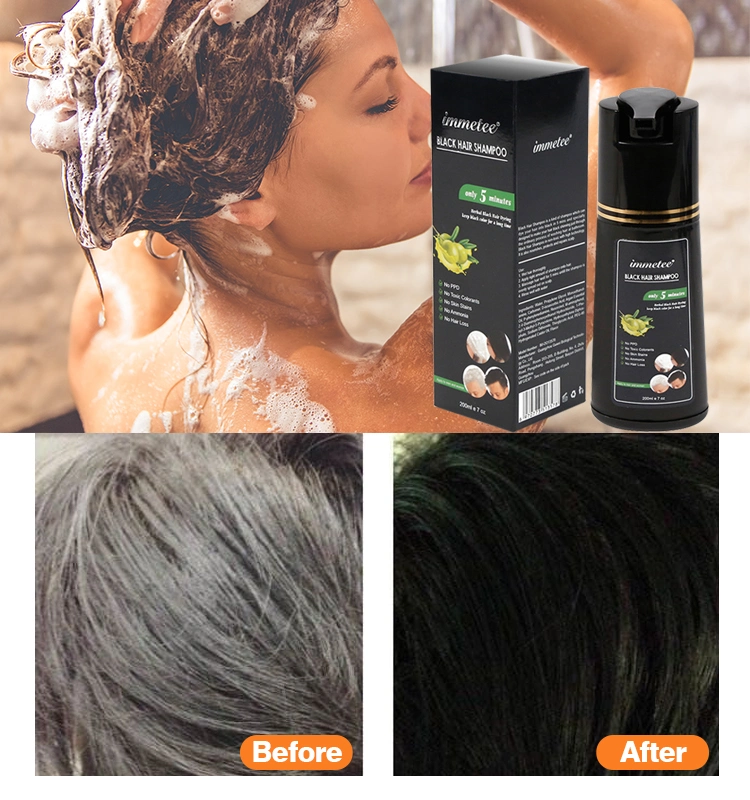 Black Hair Dye Shampoo From Thailand Hair Black No Ppd