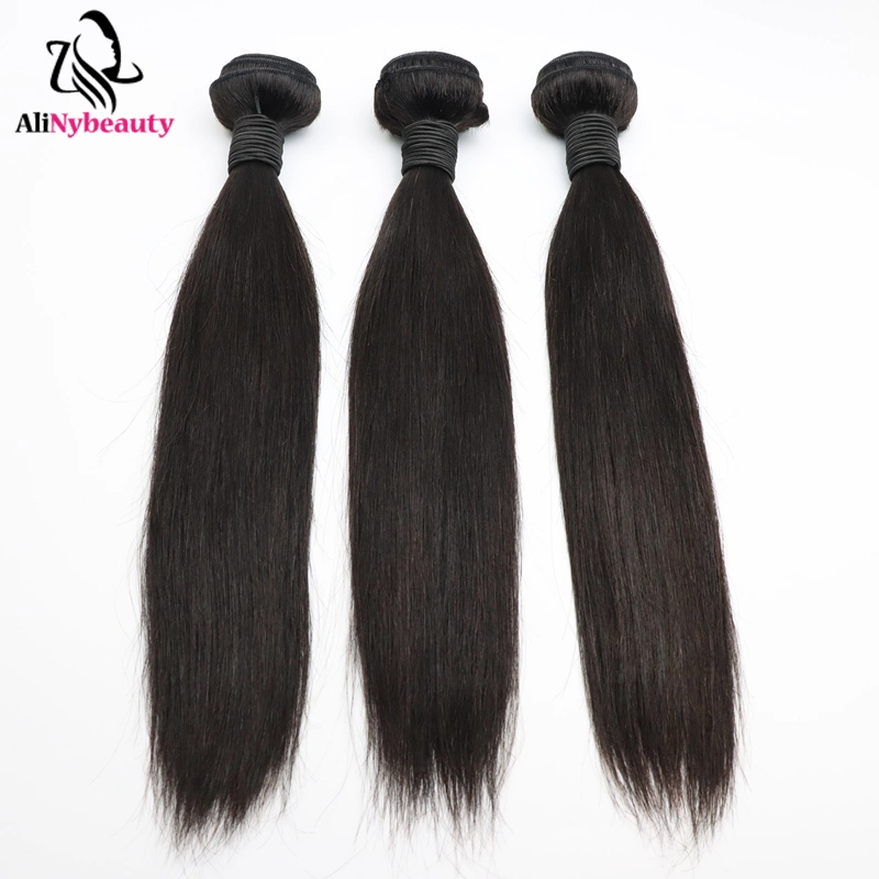 Alinybeauty100 Virgin Human Hair Brazilian Straight Hair Brazilian Human Hair Bundles, Brazilian Cuticle Aligned Hair