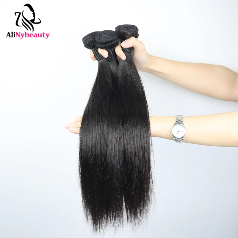 Alinybeauty100 Virgin Human Hair Brazilian Straight Hair Brazilian Human Hair Bundles, Brazilian Cuticle Aligned Hair