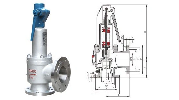 Balanced Bellows Screwed or Bolted Cap Closed Bonnet Spring Loaded Flanged Relief Safety Valve for Tank