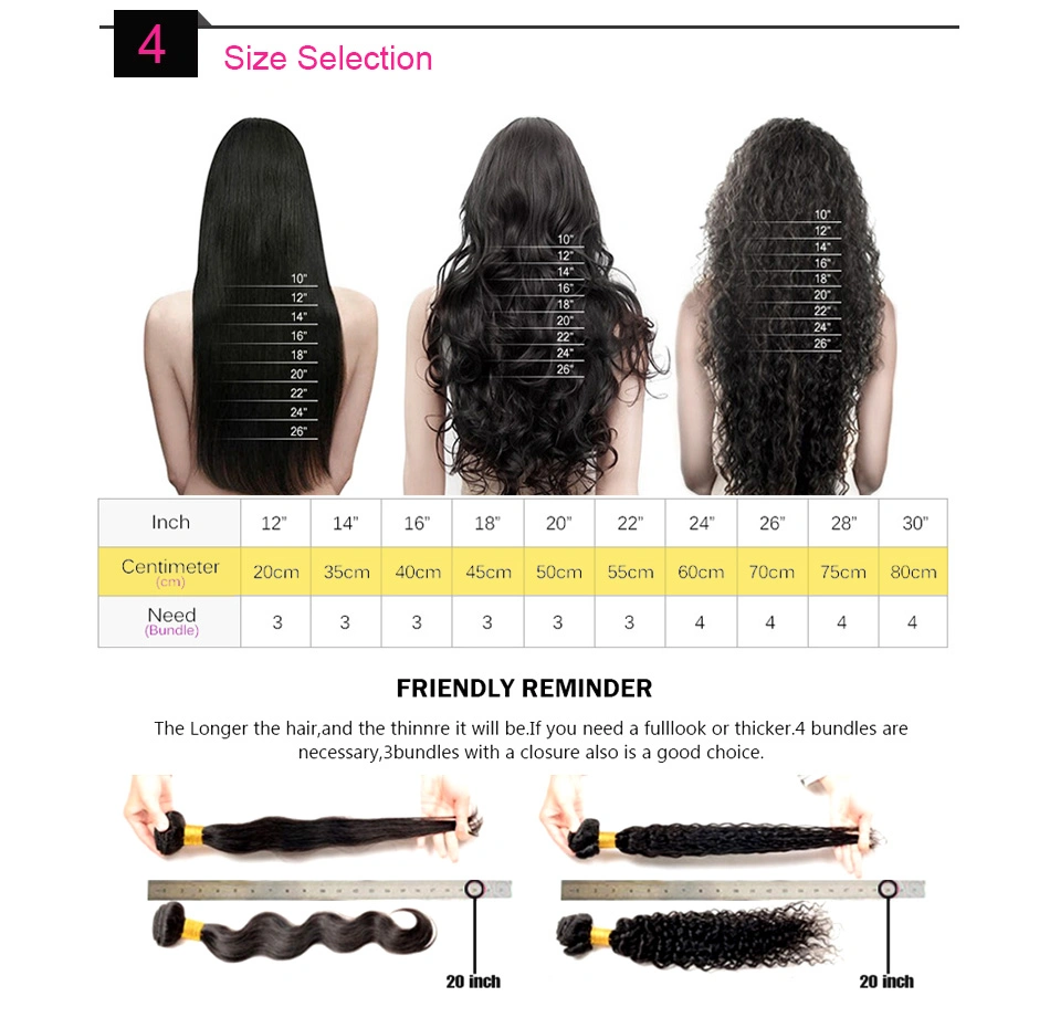 Brazilian Hair Kinkly Curly Hair Extension Virgin Hair Unprocessed Human Hair