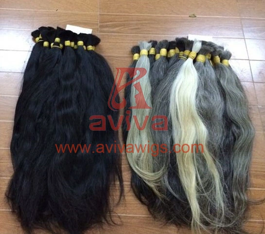 Indian Hair Bulk Raw Hair Bulk Natural Virgin Remy Cuticles Intact Human Hair Extension Bulk