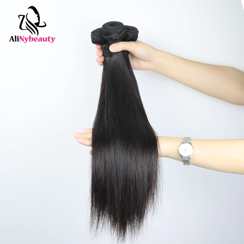 Alinybeauty100 Virgin Human Hair Brazilian Straight Hair Brazilian Human Hair Bundles, Brazilian Cuticle Aligned Hair