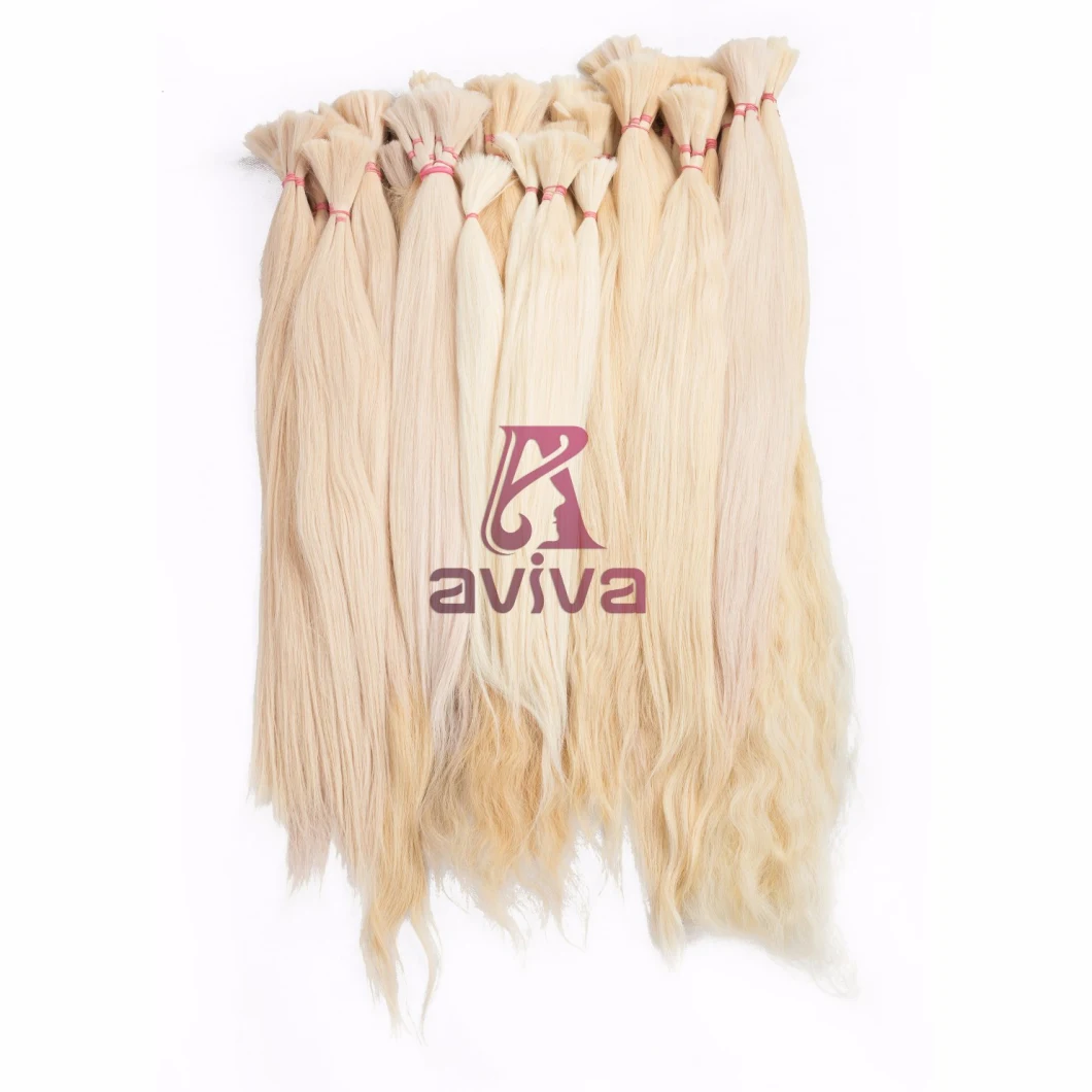 Indian Hair Bulk Raw Hair Bulk Natural Virgin Remy Cuticles Intact Human Hair Extension Bulk