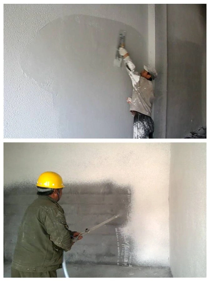 Electric Wall Putty Lime Spray Machine Gypsum Plaster Spraying Machine