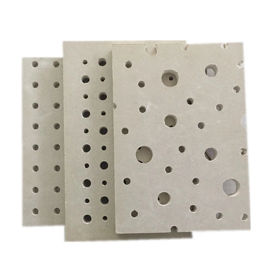 White Perforated Gypsum Board Acoustic Panel for Auditorium Wall Materials