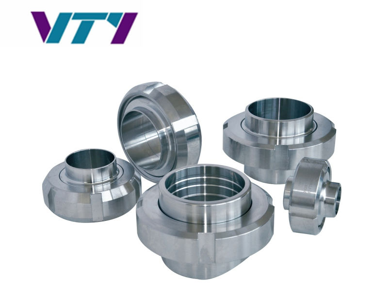 Stainless Steel Sanitary Pipe Union Round Nut Welded Union 316L