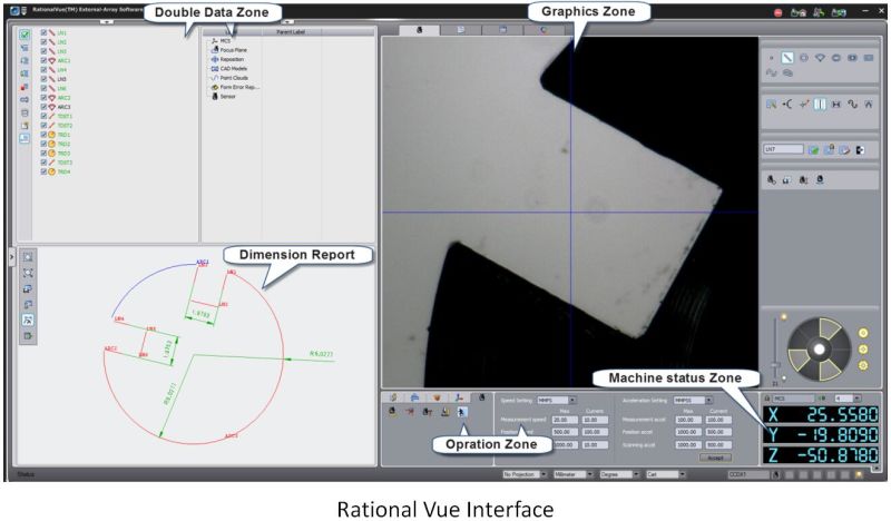 3D Manual Vision Measuring Machine for Injection Moldings