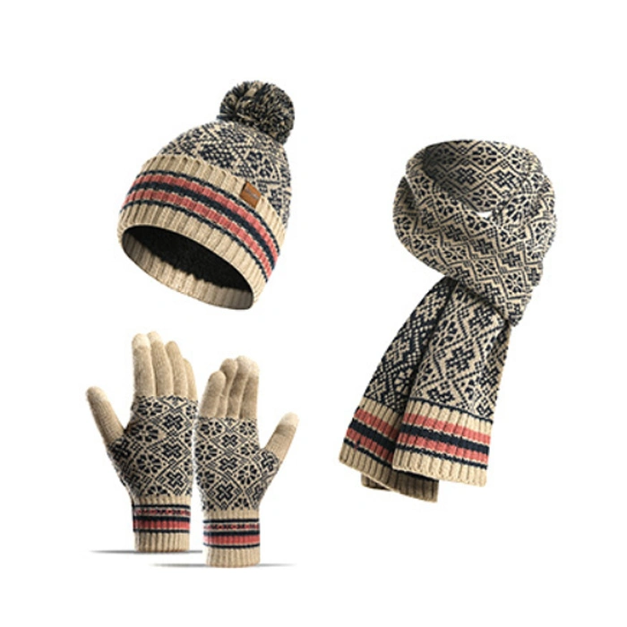 Wholesale Knitted Scarf Telefingers Glove Hat Beanies