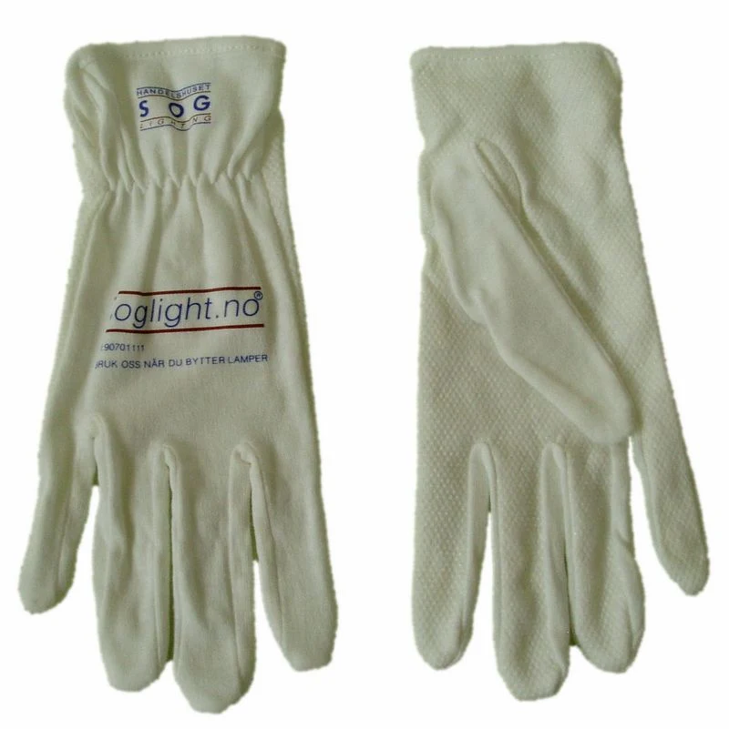 White Driving Cotton Gloves Labor Parade Safety Gloves (JMC-397D)