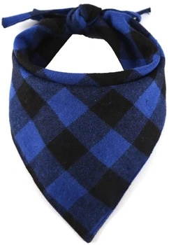 Custom Plaid Pet Bandana Dog Saliva Towel Collar Dog Neck Scarf