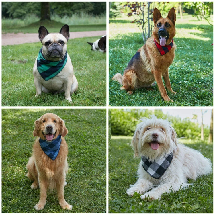 Scarfs Kerchief Bibs Cute Printing Birthday Festival Pet Neck Scarf Custom Dog Scarf Bandana