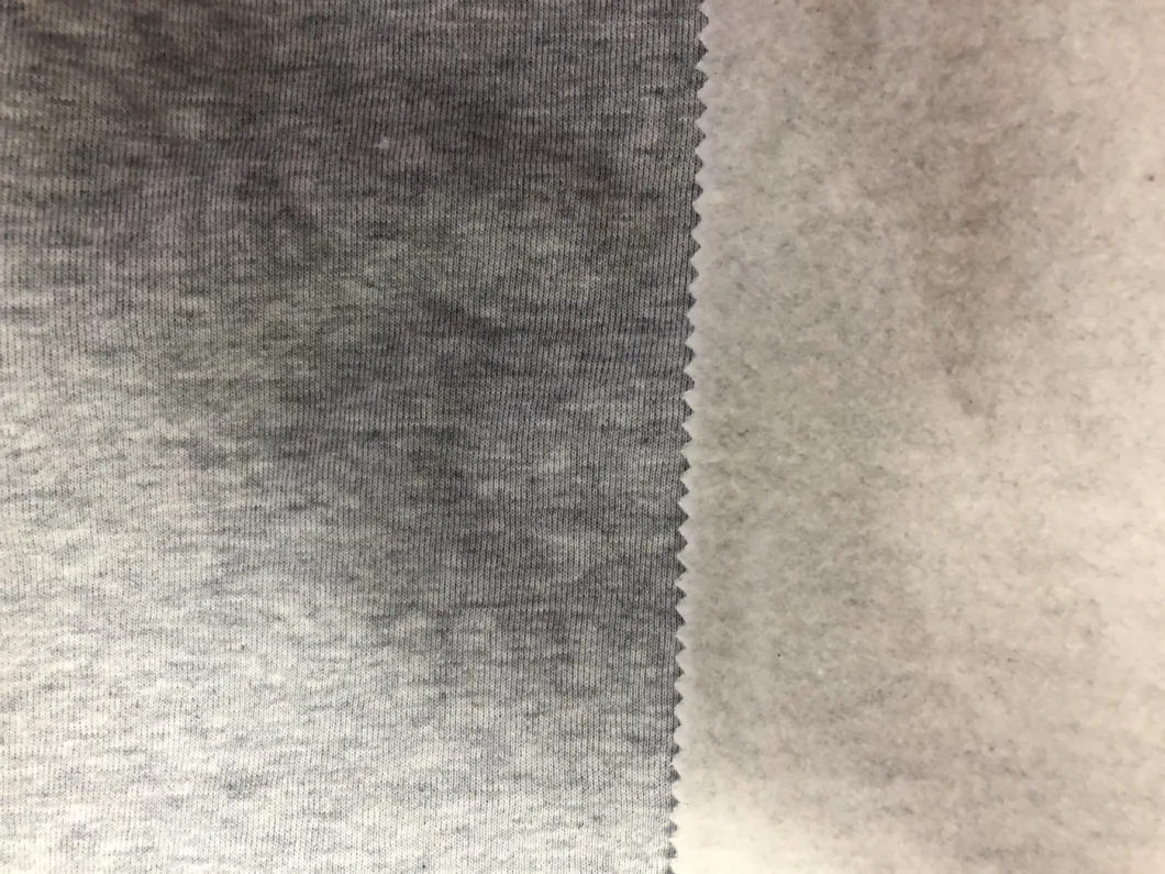 65%Polyester 35%Cotton Interloop Fleece Knitted Fabric