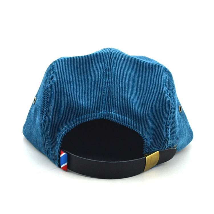 Custom Corduroy Two Color Snapback Cap with 5 Panel