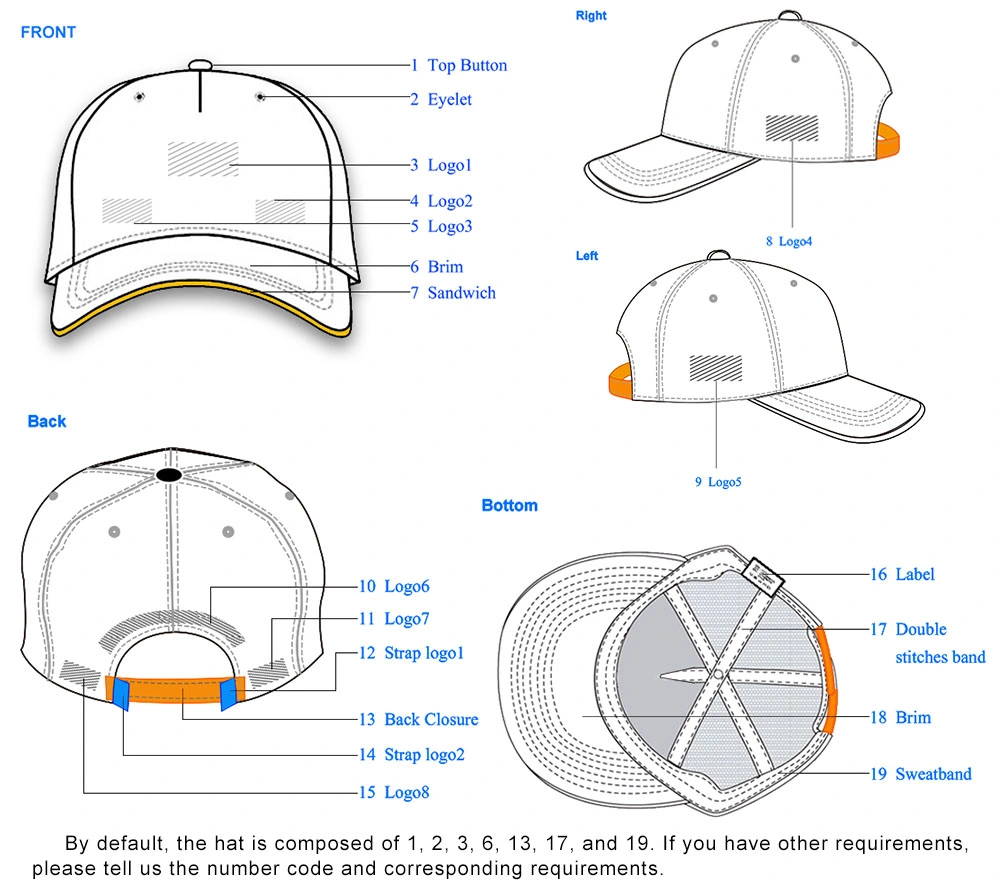 Baseball Cap Dad Cap Light Cap Hip Hop Cap Sun Hat Custom Cap Outdoor Cap Sports Cap Activity Cap Beach Cap