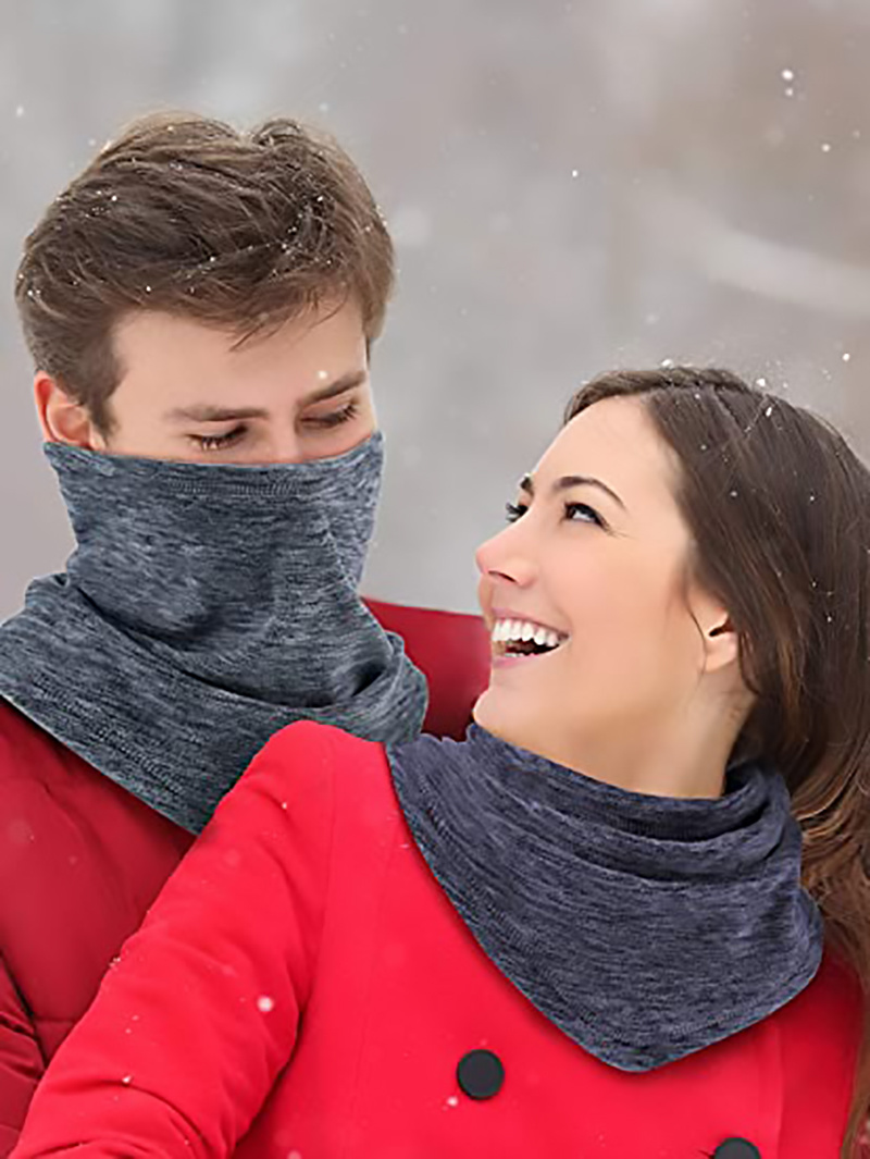 Fleece Neck Gaiter Winter Windproof Neck Warmer Bandana Scarf Cold Weather Thicken Soft Elastic Face Balaclava