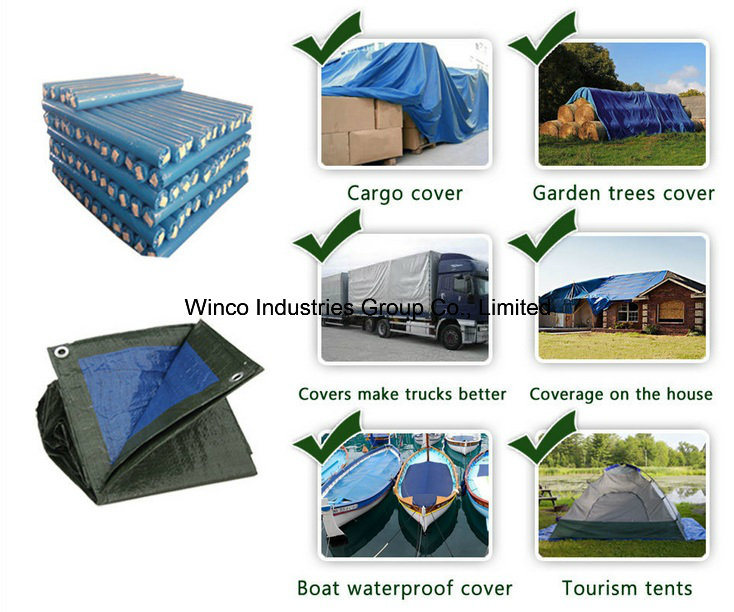 Waterproof PE Woven Tarpaulin PE Tarpaulin for Covering