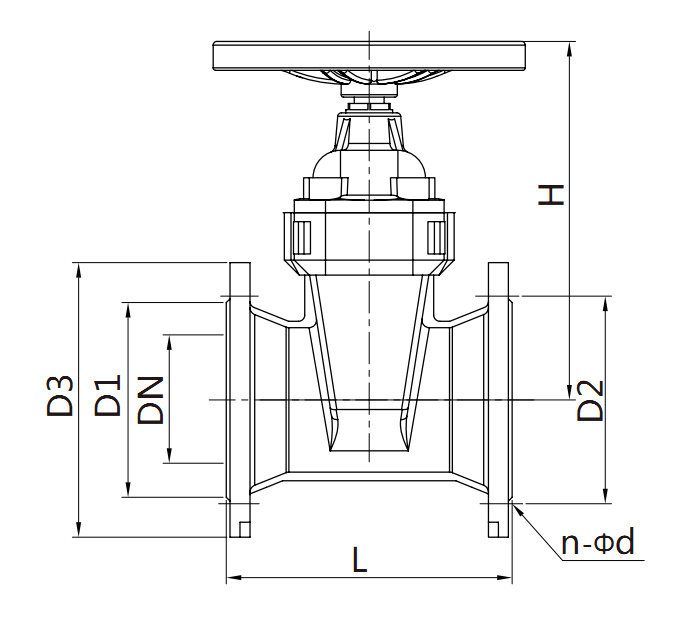 Top Quality Non Rising Long Stem Soft Sealing Gate Valves