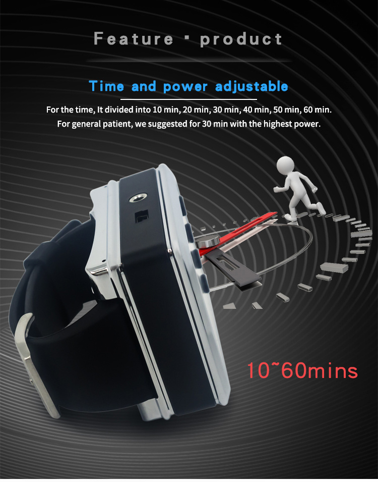 Cold Laser Therapy Wrist Watch for High Blood Pressure and Cholesterol Control