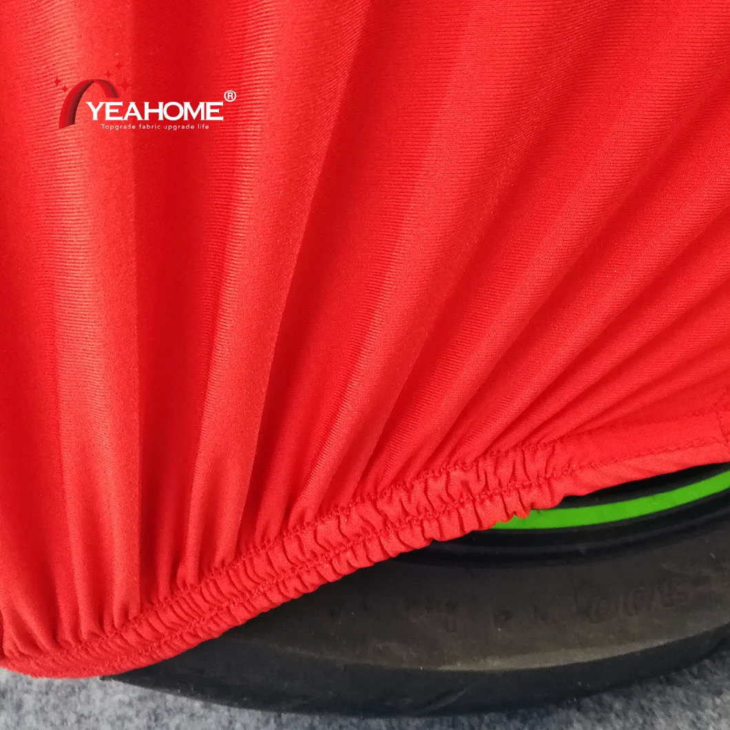 Super Soft Red Black Indoor Motorcycle Cover Dust-Proof Motorbike Cover