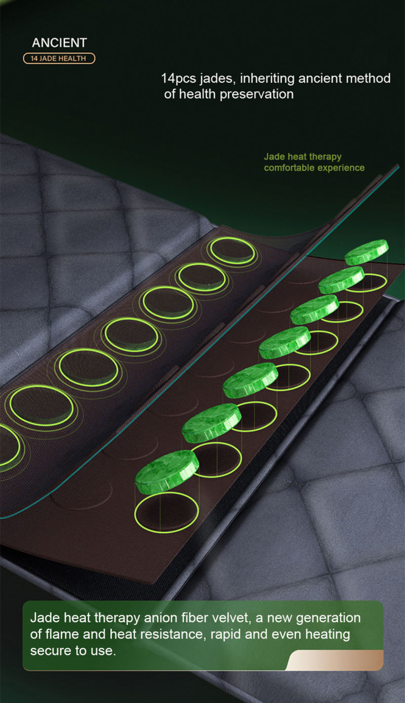 Infrared Heating Massage Mattress Thermal Jade Massage Cushion