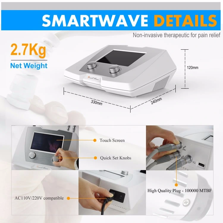 Lumsail Shockwave Therapy Portable ED Machine Penis Massage Machine Extracorporeal Shock Wave Therapy