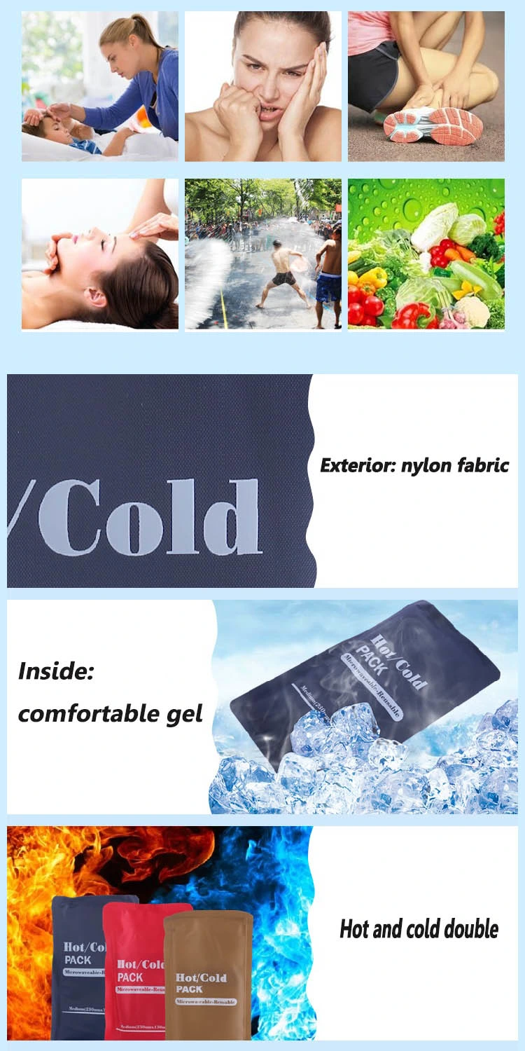 Pain Relief Flexible Hot & Cold Therapy Reusable Gel Ice Pack for Pain Relief Injuries