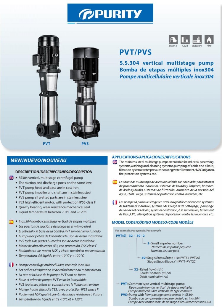Circulation Circulating Clean Water Industrial Multistage Pump Set