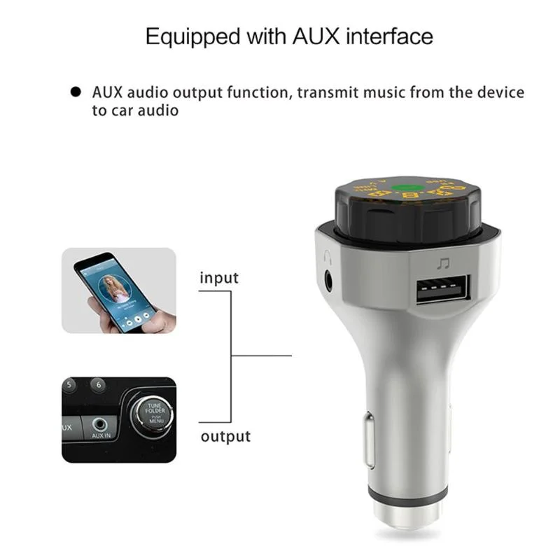 FM Transmitter Bluetooth Car MP3 Player USB Car Charger Handsfree Car Kit