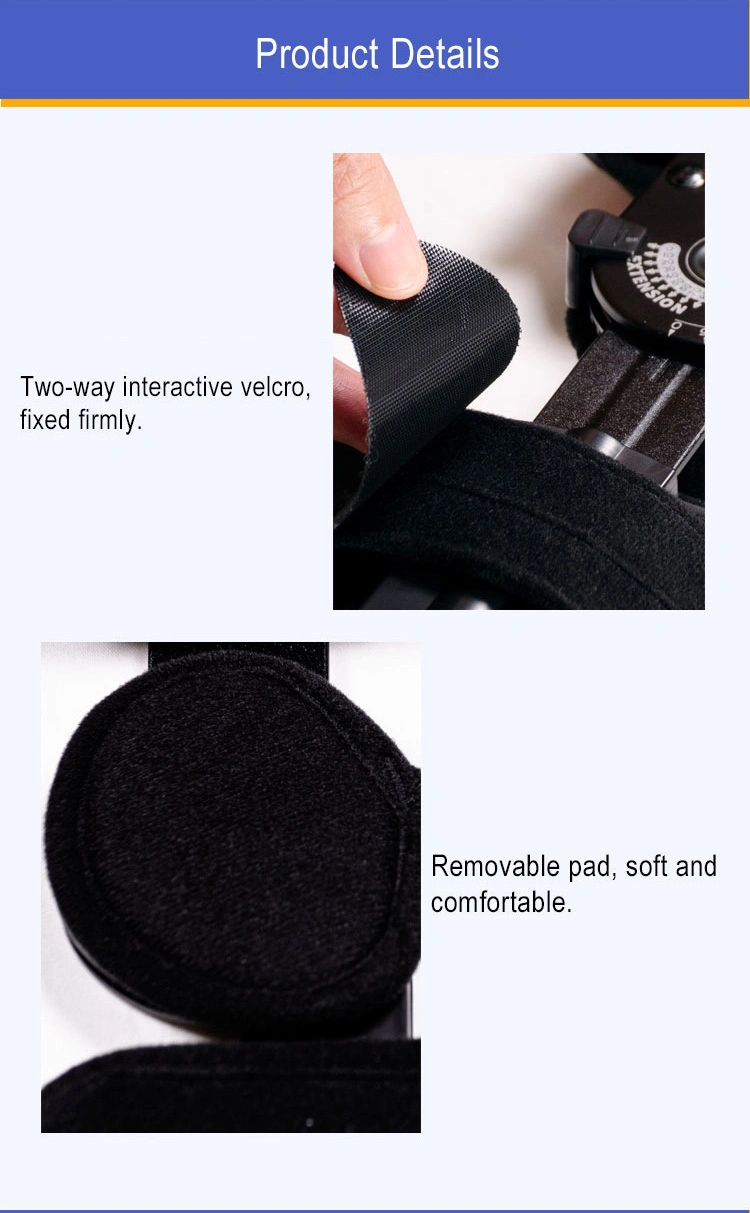 Orthopedic Knee Support / Orthotic Knee Joints Splint / Medical Hinged ROM Knee Brace for Injured