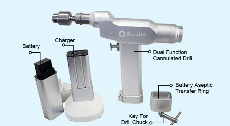 Electric Surgical Orthopaedic High Precision Silver Cannulated Core Drill /Hollow Drill