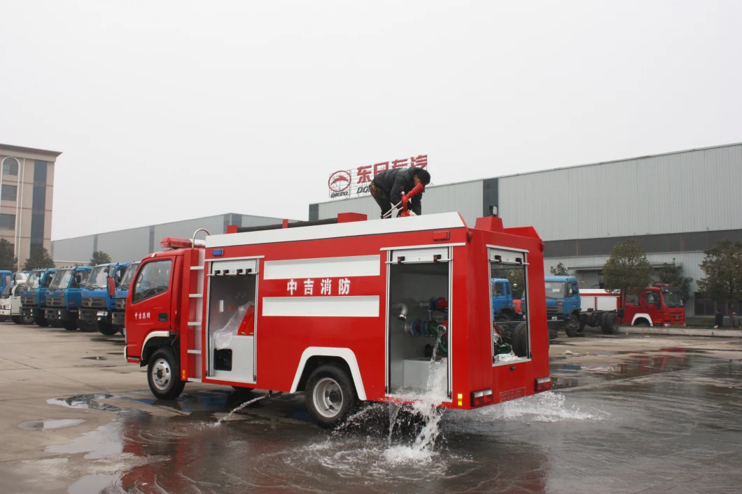 4X2 DFAC 3ton 3000L 3cbm LHD Rhd Water Tank Fire Engine Truck with Good Price