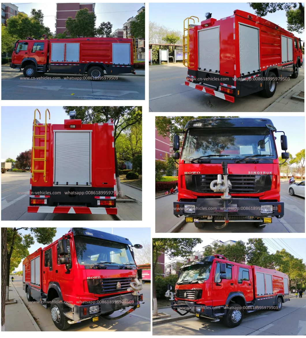 HOWO Sinotruck 4*4 9000 Liters Foam and Water Firefighting Apparatus