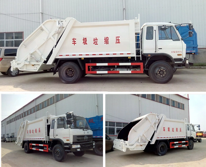 New Design 210 Horsepower 12 Cbm Compression Docking Refuse Collector Compressed Rubbish Vehicle