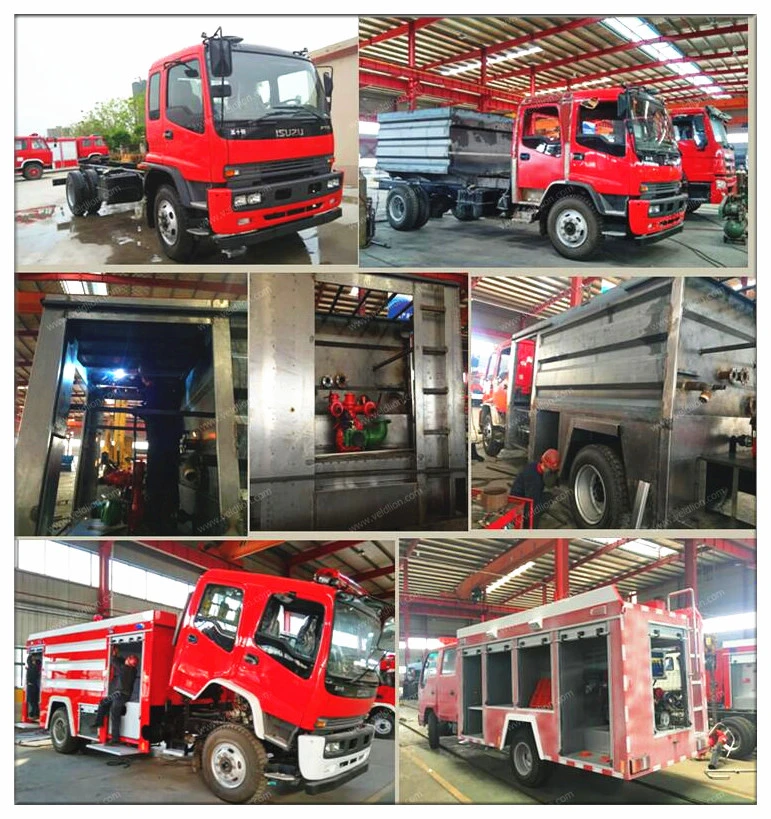 Japan 4X2 Double Cabin 6000L or 6, 000 Litres Isuzu Fire Truck, Fire Fighting Truck for Sale