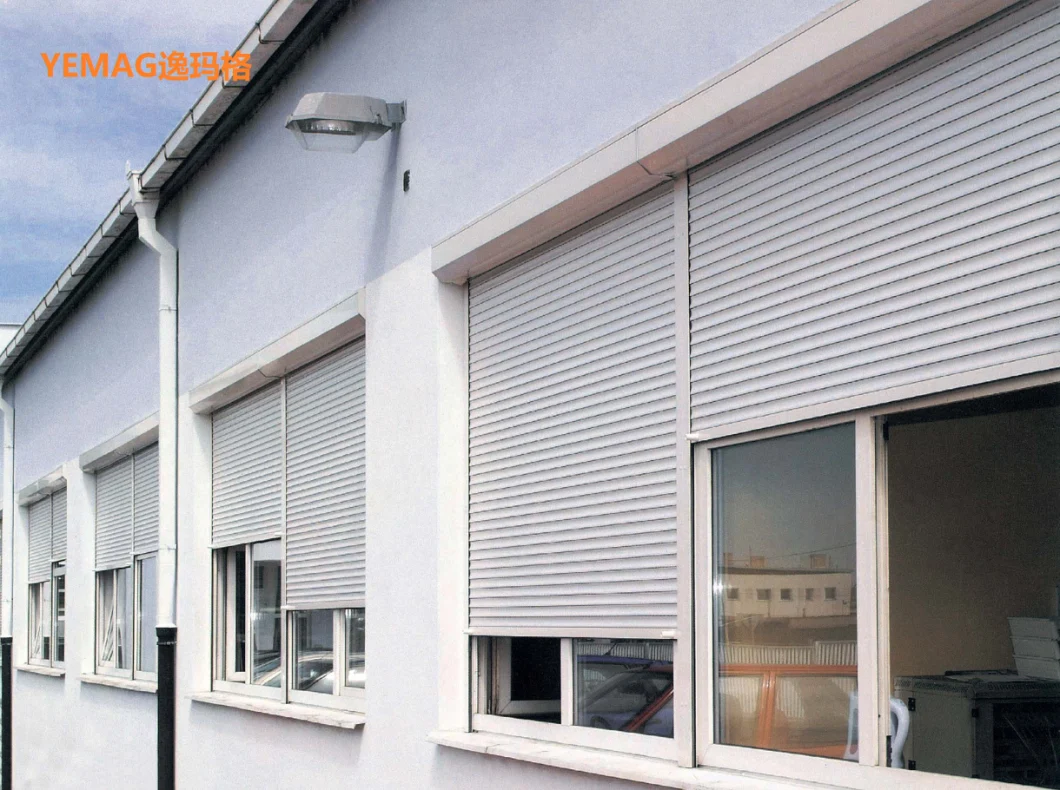 Yemag PU Foam Insulated Aluminum Roller Shutter Window/Roller Blinds/Roller Shutter/Aluminium Door/Security Door/Steel Door