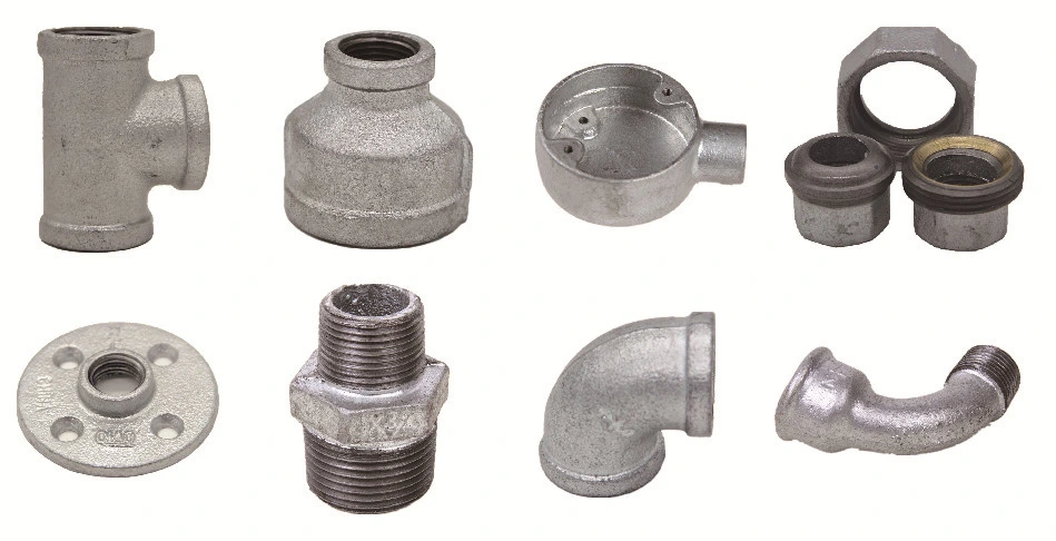 Pipe Fitting BS Thread Building Hardware Banded Reducing Malleable Iron Coupling