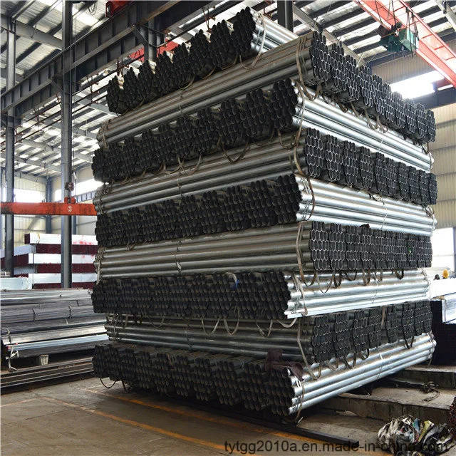 BS 1387 ASTM A53 Standard Galvanized Steel Pipe with Threading, Coupling Treatment