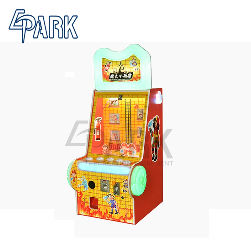 Indoor Coin Operated Little Fire Hero Game Machine Small Fire Fighting Hero Hamer