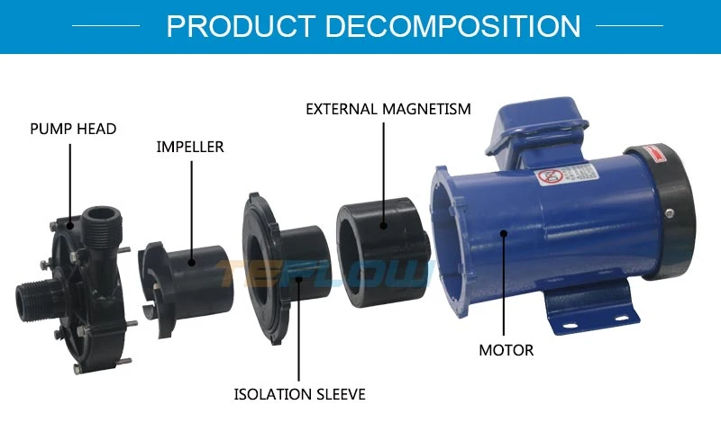 Magnetically Driven Magnetic Portable Acid Transfer Pump, Small Chemical Transfer Pump