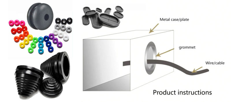 Press Molding Weather Resistant Water Proof Industry Rubber Grommet