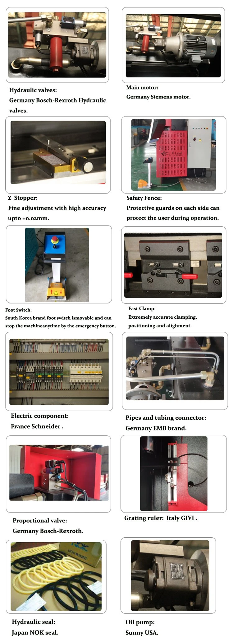 Sheet Metal CNC Press Brake Machine with Da66t Controller Hydraulic CNC Steel Plate Bending Machine