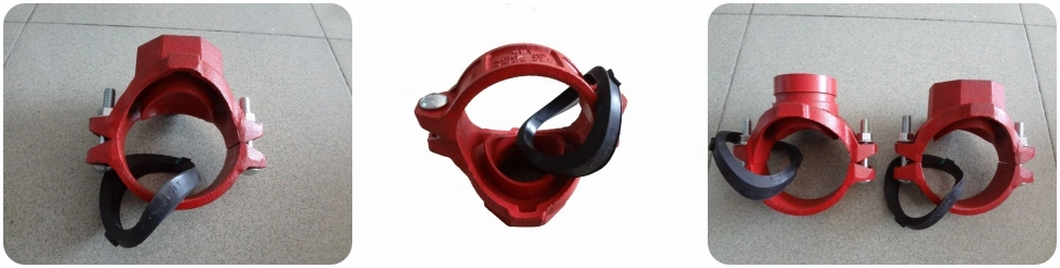 BSPT Standard Threaded Mechanical Tee / Threaded Mechanical Tee to Connect Steel Pipes in Fire Protection System