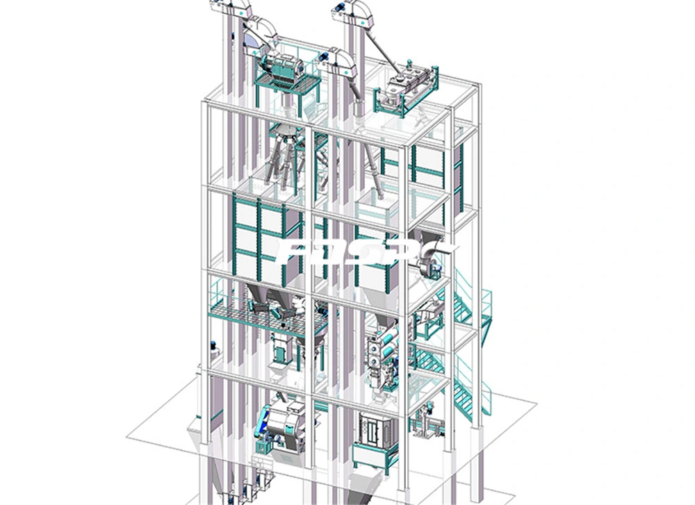 Normal Fish Feed Pellet Machine Pellet Making Plant Line