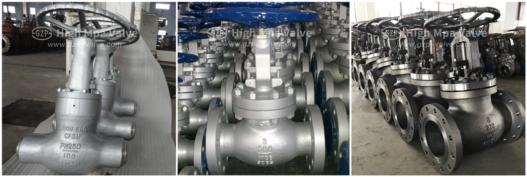 Acid Resistance Stellite Trim Flange Connection Hand Wheel Globe Valve Bolted Bonnet