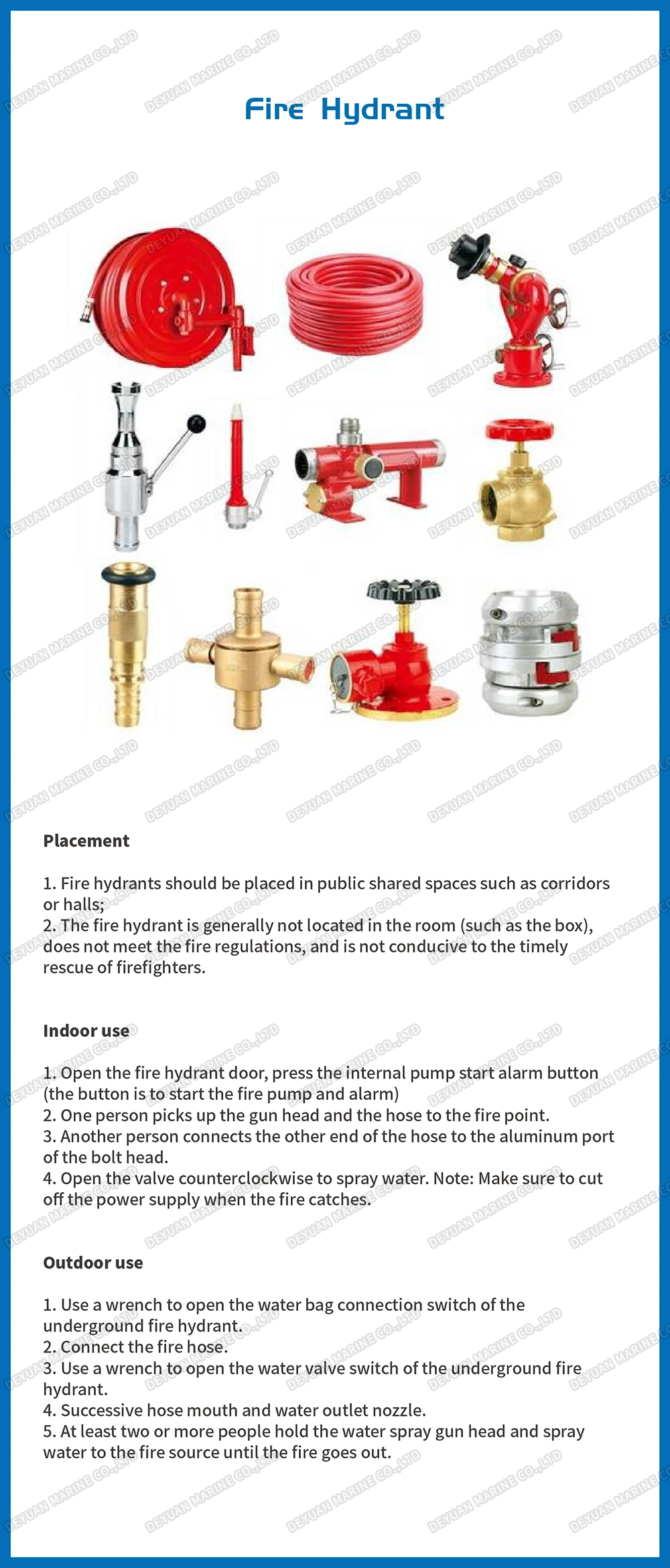 Machino Type Fire Hydrant Fire Hose Coupling Fire Nozzle